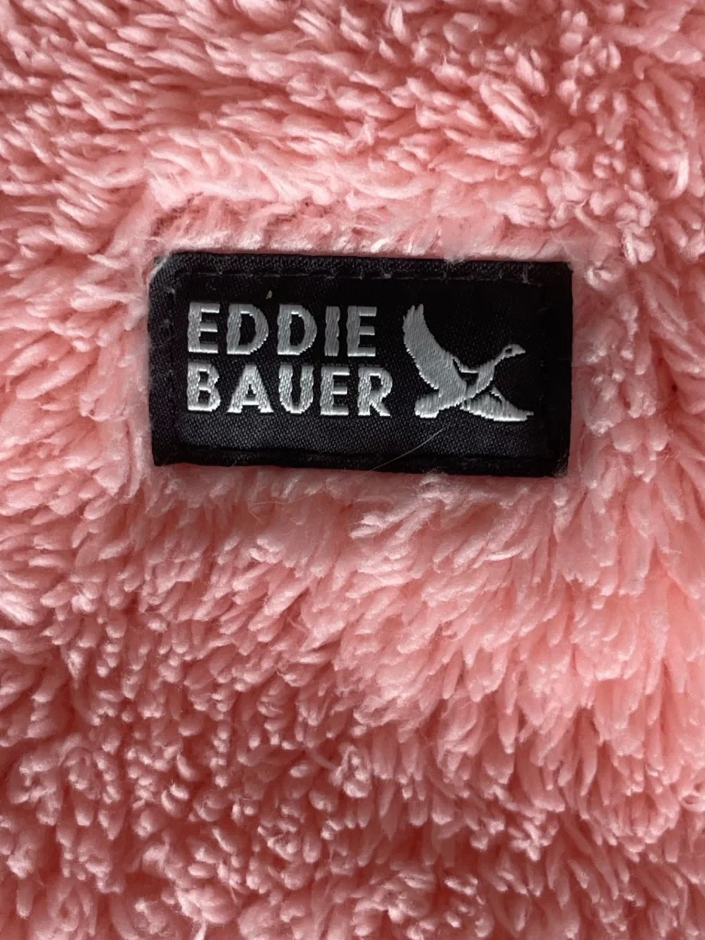 Eddie Bauer Kids High Pile Pink Sherpa Fleece Hooded Jacket - Size 14/16